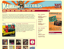 Tablet Screenshot of kamikaze-records.de